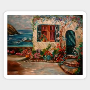 Cottage by the Sea Sticker